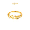 MASDORA 916 Gold Ring Rings Cincin Emas ~ HG Golden Infinity Flora (EMAS 916/22K)