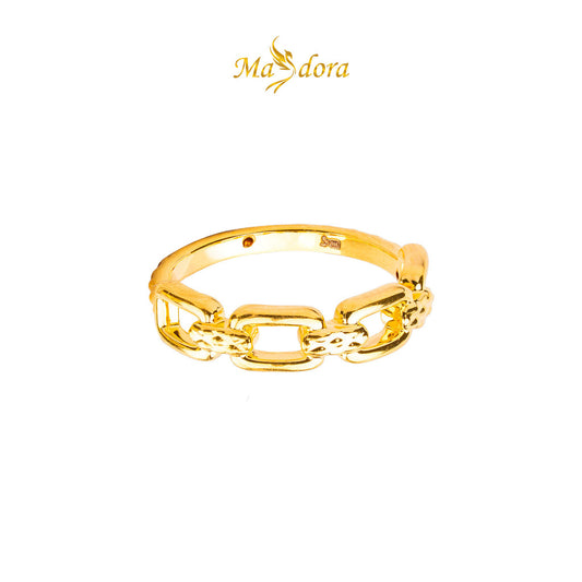 MASDORA 916 Gold Ring Rings Cincin Emas ~ HG Golden Half Paperclip (EMAS 916/22K)