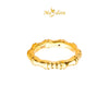 MASDORA 916 Gold Ring Rings Cincin Emas ~ HG Golden Bamboo Cutting (EMAS 916/22K)