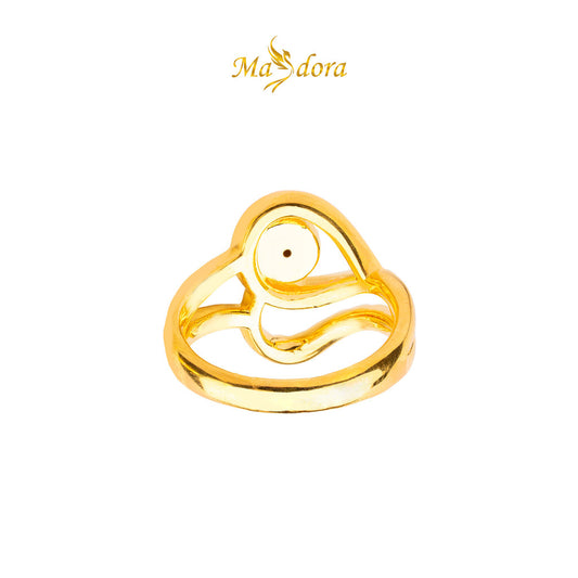 MASDORA 916 Gold Ring Rings Cincin Emas ~ HG Golden Enormous Calendula (EMAS 916/22K)