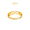 MASDORA 916 Gold Ring Rings Cincin Emas ~ HG Golden Half Paperclip (EMAS 916/22K)