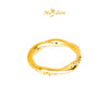 MASDORA 916 Gold Ring Rings Cincin Emas ~ HG Golden Rounded Mobius (EMAS 916/22K)