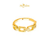 MASDORA 916 Gold Ring Rings Cincin Emas ~ HG Golden Half Paperclip (EMAS 916/22K)
