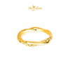 MASDORA 916 Gold Ring Rings Cincin Emas ~ HG Golden Rounded Mobius (EMAS 916/22K)