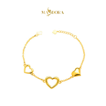 MASDORA 916 Gold Bracelet Rantai Tangan Emas ~ HG Aligned Pleasant Fluffy Sincero (EMAS 916/22K)