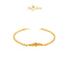 MASDORA 916 Gold Bracelet Rantai Tangan Emas ~ Shining Sauh Flower Cutting Balls (EMAS 916/22K)