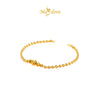 MASDORA 916 Gold Bracelet Rantai Tangan Emas ~ Shining Sauh Flower Cutting Balls (EMAS 916/22K)
