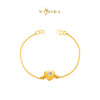MASDORA 916 Gold Bracelet Rantai Tangan Emas ~ Duotone Single Love Boba (EMAS 916/22K)