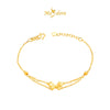 MASDORA 999 Gold Bracelet Rantai Tangan Emas ~ Matte Butterfly (EMAS 999/24K)