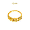 MASDORA 916 Gold Ring Rings Cincin Emas ~ HG Golden Half Coco Cutting (EMAS 916/22K)