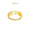 MASDORA 916 Gold Ring Rings Cincin Emas ~ HG Golden Half Coco Cutting (EMAS 916/22K)