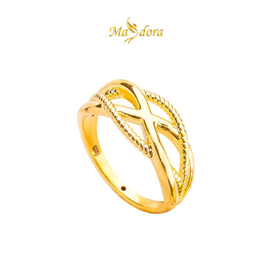 MASDORA 916 Gold Ring Rings Cincin Emas ~ HG New Infinity Fringe (EMAS 916/22K)