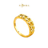 MASDORA 916 Gold Ring Rings Cincin Emas ~ HG Golden Half Coco Cutting (EMAS 916/22K)