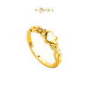 MASDORA 916 Gold Ring Rings Cincin Emas ~ HG Golden Solid Heart Chain (EMAS 916/22K)