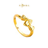 MASDORA 916 Gold Ring Rings Cincin Emas ~ HG Double Twee Bow (EMAS 916/22K)