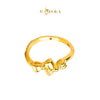 MASDORA 916 Gold Ring Rings Cincin Emas ~ HG Double Twee Bow (EMAS 916/22K)