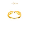 MASDORA 916 Gold Ring Rings Cincin Emas ~ HG Golden Plain Infinity (EMAS 916/22K)