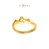 MASDORA 916 Gold Ring Rings Cincin Emas ~ HG Double Twee Bow (EMAS 916/22K)