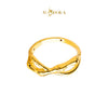 MASDORA 916 Gold Ring Rings Cincin Emas ~ HG Golden Bamboo Infinity (EMAS 916/22K)