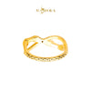 MASDORA 916 Gold Ring Rings Cincin Emas ~ HG Golden Bamboo Infinity (EMAS 916/22K)