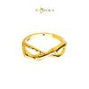 MASDORA 916 Gold Ring Rings Cincin Emas ~ HG Golden Bamboo Infinity (EMAS 916/22K)