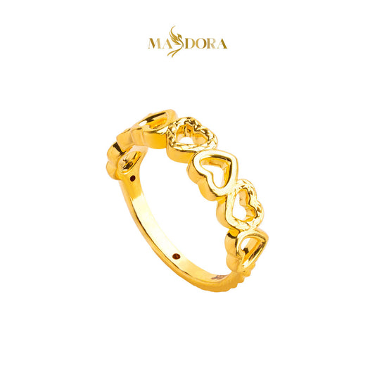 MASDORA 916 Gold Ring Rings Cincin Emas ~ HG Upside Down Sincero (EMAS 916/22K)