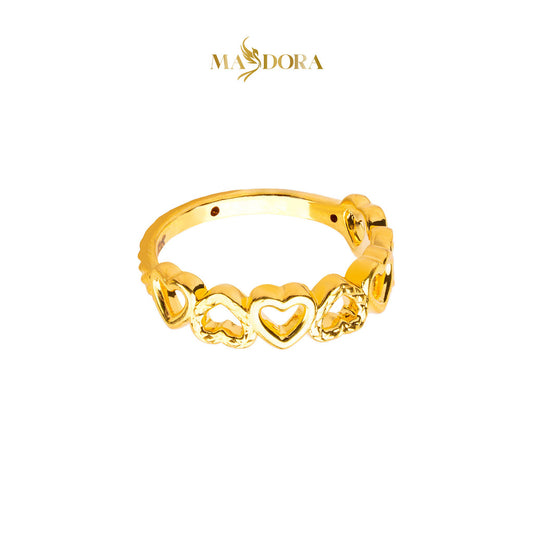 MASDORA 916 Gold Ring Rings Cincin Emas ~ HG Upside Down Sincero (EMAS 916/22K)