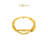 MASDORA 916 Gold Ring Rings Cincin Emas ~ HG Golden Dotted Intertwine (EMAS 916/22K)