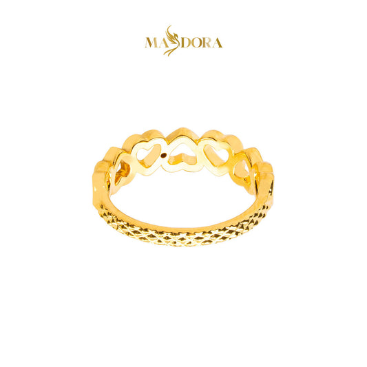 MASDORA 916 Gold Ring Rings Cincin Emas ~ HG Upside Down Sincero (EMAS 916/22K)