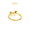 MASDORA 916 Gold Ring Rings Cincin Emas ~ HG Pointy Ruffle Butterfly (EMAS 916/22K)