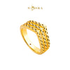 MASDORA 916 Gold Ring Rings Cincin Emas ~ HG Golden Triple V Cutting (EMAS 916/22K)