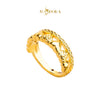 MASDORA 916 Gold Ring Rings Cincin Emas ~ HG Golden Half Diamond Hearts (EMAS 916/22K)