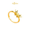 MASDORA 916 Gold Ring Rings Cincin Emas ~ HG Pointy Ruffle Butterfly (EMAS 916/22K)