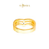 MASDORA 916 Gold Ring Rings Cincin Emas ~ HG Golden Triple V Cutting (EMAS 916/22K)