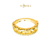 MASDORA 916 Gold Ring Rings Cincin Emas ~ HG Golden Half Diamond Hearts (EMAS 916/22K)