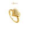MASDORA 916 Gold Ring Rings Cincin Emas ~ HG Flattened Fluffy Love (EMAS 916/22K)