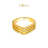 MASDORA 916 Gold Ring Rings Cincin Emas ~ HG Golden Triple V Cutting (EMAS 916/22K)