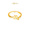 MASDORA 916 Gold Ring Rings Cincin Emas ~ HG Mini Double Trifoglio (EMAS 916/22K)