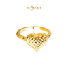 MASDORA 916 Gold Ring Rings Cincin Emas ~ HG Flattened Fluffy Love (EMAS 916/22K)