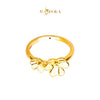 MASDORA 916 Gold Ring Rings Cincin Emas ~ HG New Double Trifoglio (EMAS 916/22K)