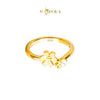 MASDORA 916 Gold Ring Rings Cincin Emas ~ HG Mini Double Trifoglio (EMAS 916/22K)