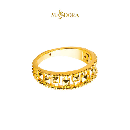 MASDORA 916 Gold Ring Rings Cincin Emas ~ HG Golden Static Abacus (EMAS 916/22K)