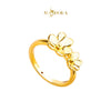 MASDORA 916 Gold Ring Rings Cincin Emas ~ HG New Double Trifoglio (EMAS 916/22K)