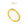 MASDORA 916 Gold Ring Rings Cincin Emas ~ HG Golden Simple Cutting Band (EMAS 916/22K)