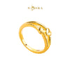 MASDORA 916 Gold Ring Rings Cincin Emas ~ HG Golden Embrace Love (EMAS 916/22K)