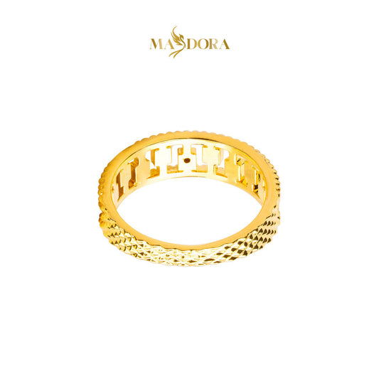 MASDORA 916 Gold Ring Rings Cincin Emas ~ HG Golden Static Abacus (EMAS 916/22K)