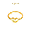 MASDORA 916 Gold Ring Rings Cincin Emas ~ HG Golden 3D Love Rope (EMAS 916/22K)
