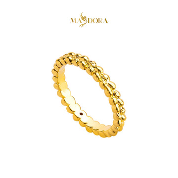 MASDORA 916 Gold Ring Rings Cincin Emas ~ HG Mini Bubbly Band (EMAS 916/22K)