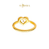 MASDORA 916 Gold Ring Rings Cincin Emas ~ HG Golden 3D Love Rope (EMAS 916/22K)