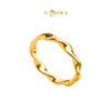 MASDORA 916 Gold Ring Rings Cincin Emas ~ HG Golden Grand Swirl (EMAS 916/22K)